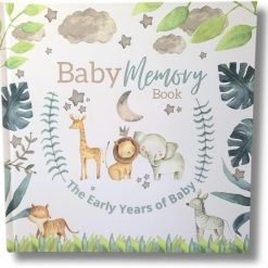 Baby Milestone Book - Memory Book - Baby Gift - First Year Milestone Hardback Book - Gloss Hardback 36 Pages New Baby Journal