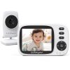 Babystar Video Baby Monitor,3.2inch LCD Screen Baby Monitor with Camera and Night Vision,VOX Mode,Two-way Audio,Temperature Sensor,Feeding Reminder,4 Lullabies