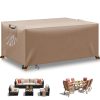 BHFRGAS Garden Furniture Covers Waterproof，200x100x75cm Outdoor Furniture Covers Waterproof，420D Oxford Fabric Patio Furniture Covers Waterproof for Rattan Garden Furniture...