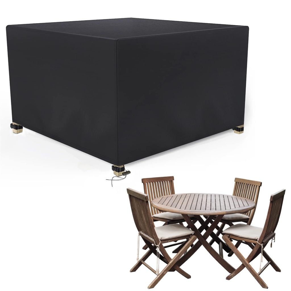 BROSYDA Garden Furniture Covers Waterproof 126x126x74cm with Air Vent ...