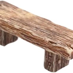 Brown Table and Chair for Miniature Fairy Garden, Micro Landscape Garden Furniture Ornaments, Dollhouse Accessories, Fairy Garden Mini Decorative Chair, Miniature Landscape...