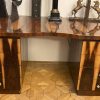 Casa Padrino Art Deco desk brown 180 x 90 x H. 81 cm - Solid wood office table - Computer desk - Office furniture - Luxury furniture - Luxury furnishings - Office furnishings -...