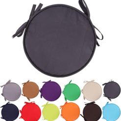 Colorful Indoor/Outdoor Chair Pads Round Seat Cushions Garden Patio Home Cushions - Diameter 30cm/38cm,Patio Furniture Cushion Cover,Round Seat Garden Pads