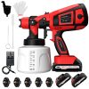 Cordless Paint Sprayer, Paint Sprayers with 21V Battery, Fence Paint Sprayer with 2x 2000mAh Batteries & Charger & 1000ML Container for Walls and Ceilings, Garden Furniture, Sheds