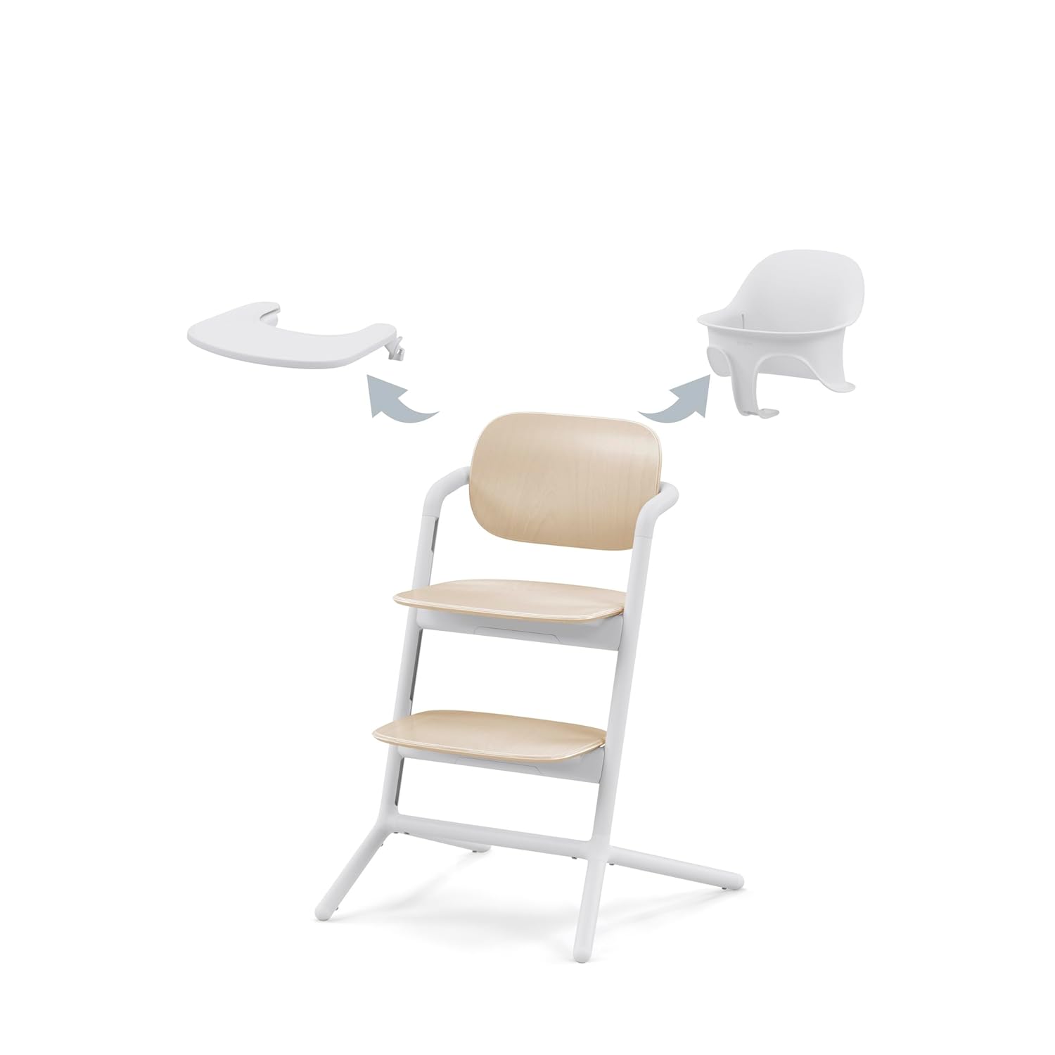 CYBEX Gold LEMO High Chair 3-in-1 Set, Grows with your child, 6 Months - 99 years, Usable from birth thanks to the separate CYBEX Bouncer, incl. Baby Set and Snack Tray,...