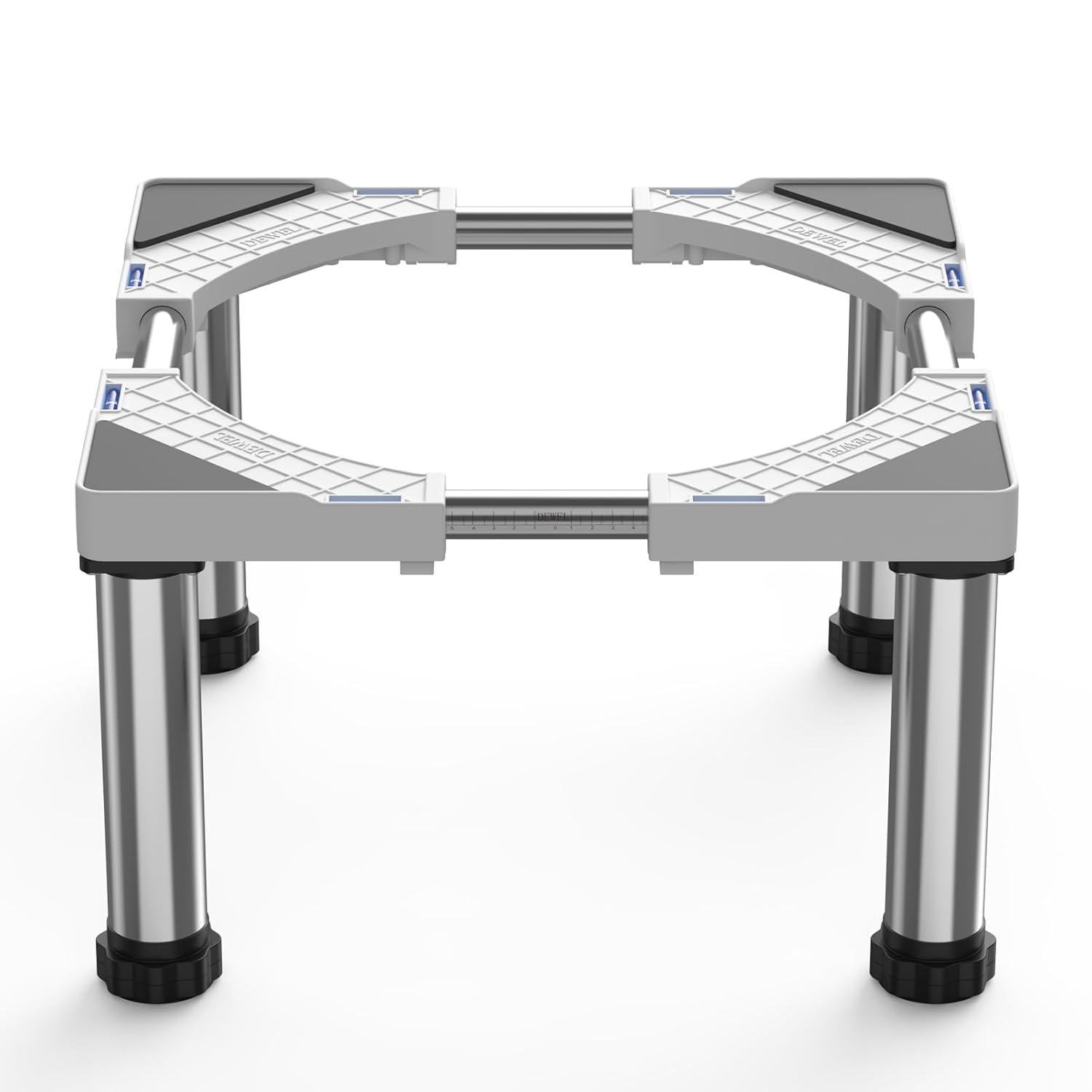 DEWEL Base for Fridge Base, Height 28-31CM, Adjustable Base for Dishwasher, Freezer, Kitchen Cabinet and Static Household Appliances 45-67CM with 4 Sturdy Feet
