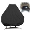 DH-Link Patio Hanging Egg Chair Cover Waterproof Cocoon Chair Cover Breathable Polyester Taffeta Single/Double Garden Swing Rattan Wicker Chair Outdoor Furniture Protector