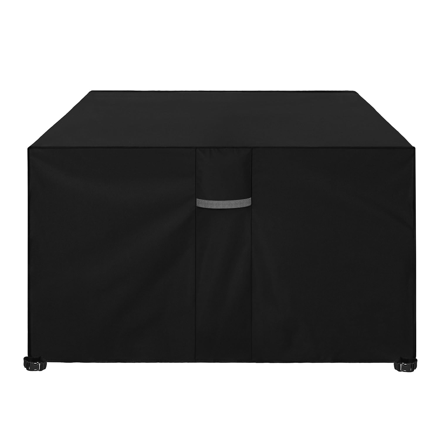 Dokon Cube Garden Furniture Cover with Air Vent, Waterproof, Windproof, Anti-UV, Heavy Duty Rip Proof 600D Oxford Fabric Patio Rattan Cube Set Cover (125 x 125 x 74cm) - Black