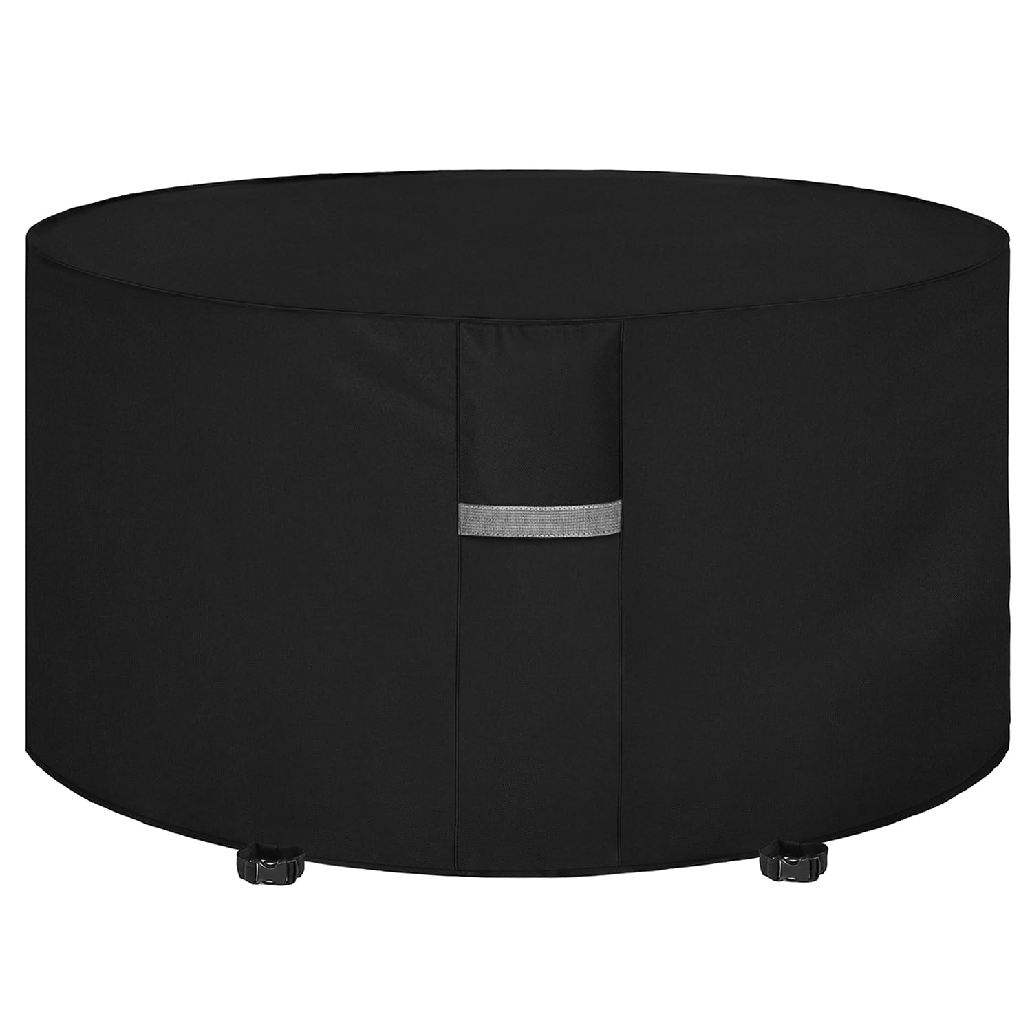 Dokon Garden Furniture Covers Waterproof Heavy Duty 600D Oxford Fabric Garden Table Cover with Air Vent Windproof Anti-UV Outdoor Table and Chairs Cover, Patio Set Cover Round...
