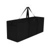 Dokon Garden Furniture Cushion Storage Bag, Waterproof, Anti-UV, Heavy Duty Rip Proof 600D Oxford Fabric Christmas Tree Storage Bag with Handle (175x55x75cm) - Black