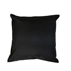 EHD Waterproof Garden Cushion Covers Furniture Outdoor Indoor Seats Cushion Covers Fully Waterproof (Black, 60 x 60 cm)