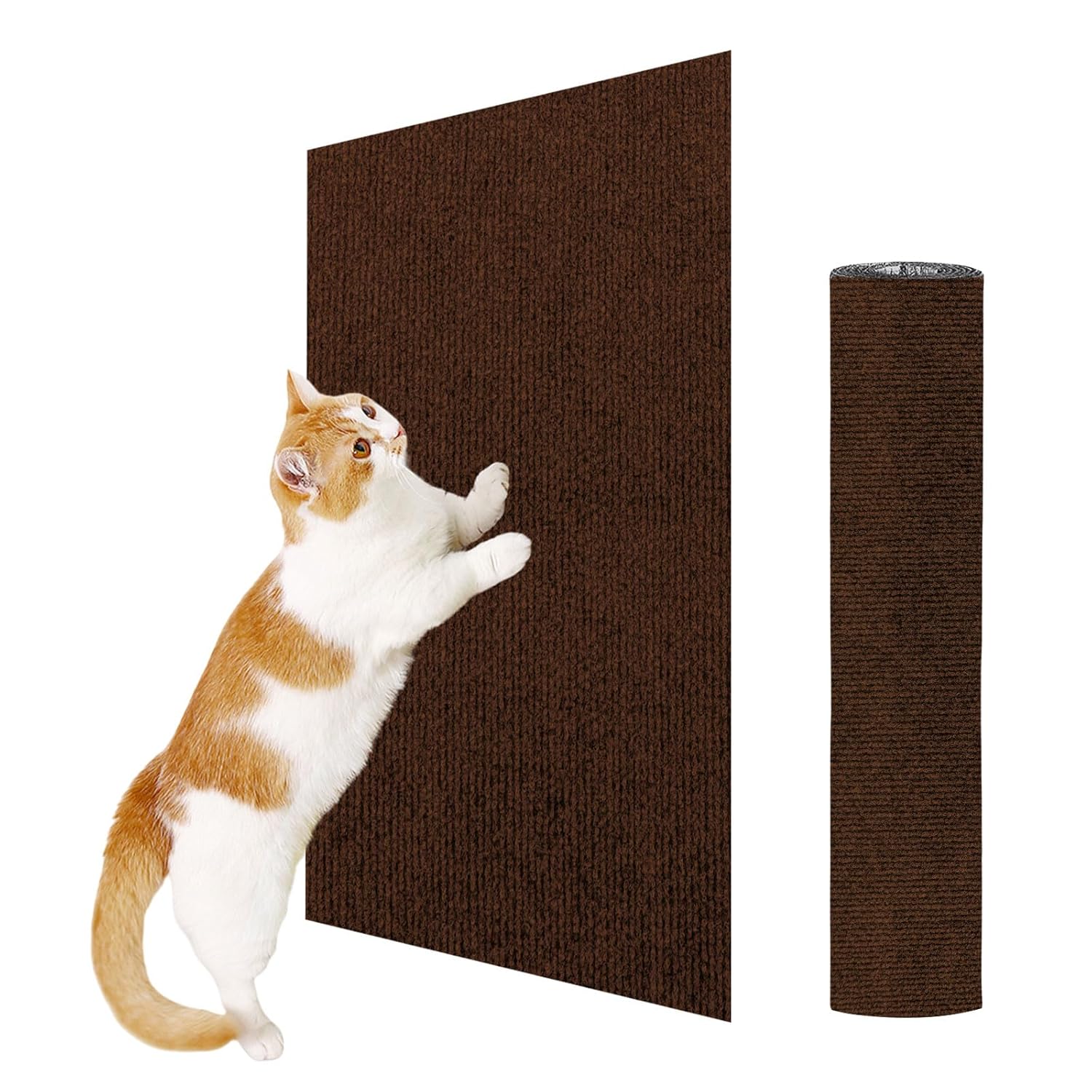 ENONCI Cat Scratching Mat, Cat Scratch Mat with Self-Adhesive, Cat Scratch Protectors for Sofa Carpet, Anti Scratch Furniture Protector, Reusable Protecting Couch form Pets...