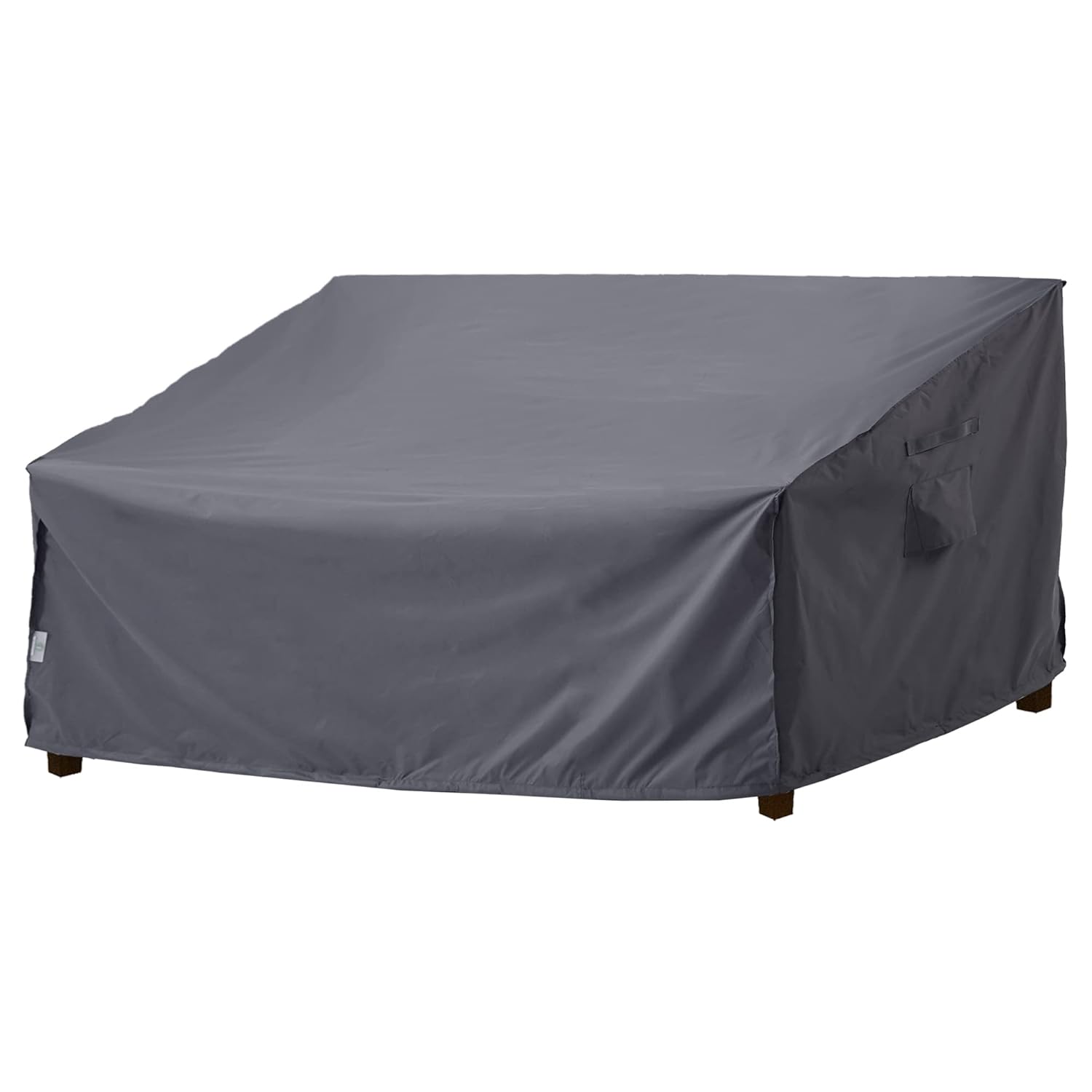 F&J Outdoors Garden Sofa Covers Waterproof Outdoor UV Resistant Eco-friendly Fabric Deep Seat Couch Covers, 178x99x61/89cm,Grey