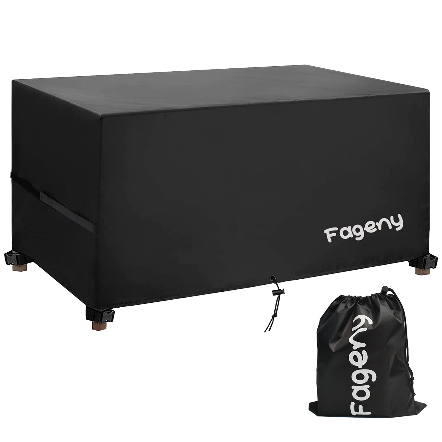Fageny Garden Furniture Covers Waterproof, 250x210x90cm Tear Resistant Oxford Fabric Patio Set Cover Waterproof, Windproof, Anti-UV, Outdoor Garden Table Cover Rectangular