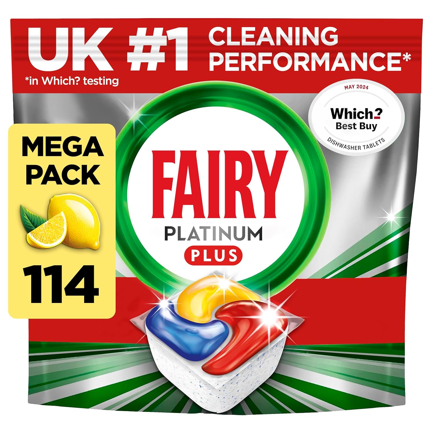 Fairy Platinum Plus Dishwasher Tablets 114ct