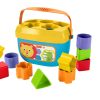 Fisher-Price Stacking Toy Baby’s First Blocks Set of 10 Shapes for Sorting Play for Infants Ages 6+ Months, FFC84