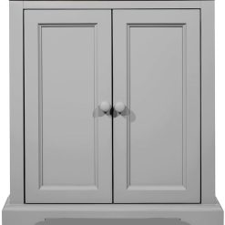 Florence Corner Sideboard, Compact Dove Grey Cupboard with Shelf | W78cm x D35cm x H85cm | Fully Assembled Cabinet Dining Living Room Furniture