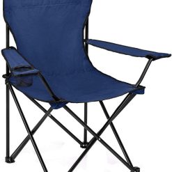 Folding Camping Chairs With Armrest and Cup Holder Lightweight Outdoor Patio Garden Beach Chair Portable Comfortable Seat for Camping Fishing Parties Travel Picnic Barbecue with...
