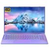 Fsjun 16" Purple Laptop, 12th-gen Alder Lake N95 Processor, 2.5K (2560x1600) IPS Screen, 16GB RAM 1TB SSD, Win11 Pro, Office19, Color Backlit KB, Fingerprint, Type-C, HDMI, WiFi...