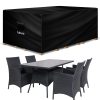 Futura Premium Rectangular Garden Furniture Covers Waterproof 150x90x75cm, Heavy Duty 600D Oxford Fabric Outdoor Table, Patio & Rattan Garden Furniture Covers, PVC Lined, Air...