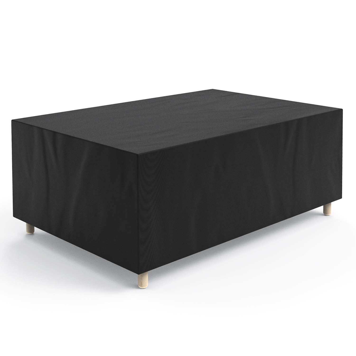 Garden Furniture Covers, 315x180x74cm Waterproof, Anti-UV, Heavy Duty 420D Oxford Fabric Rattan Furniture Cover for Cube Set, Patio Furniture, Outdoor - Black