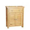 GROFurniture Solid Oak Sideboard, Oak Sideboard Storage Cabinet, Solid Cabinet for Hallway or Living Room, Wooden Storage Unit or Wooden Shoe Organizer