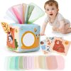 hahaland Baby Tissue Box Toy Sensory Toys for 6 Month Old Baby Toys 6-12 Months Must Haves - Baby Toys for Boy Girl Christmas Shower Gifts
