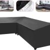 Harddo L Shape Set Cover Waterproof L Shape Corner Outdoor Sofa Garden Furniture Protective Cover All Purpose Dust Covers
