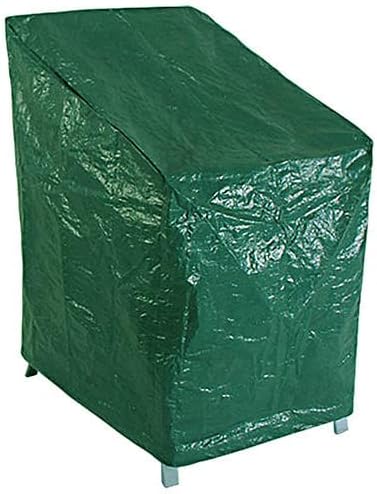 Heavy Duty Waterproof Stacking Chairs Cover Outdoor Garden Seats/Patio Chair Protector Durable Strong Large Rain Dust Protection, Plastic/Metal Garden Seat Weather Protect