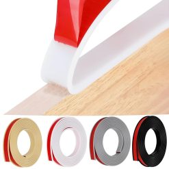 HeiPen U-Shape Furniture Edge Banding, 5m*22mm TPE Self Adhesive Rubber Edge Trim, Flexible Edge Protector for Wood Veneer Cabinet Repair Furniture Restoration (White, 5m*22mm)