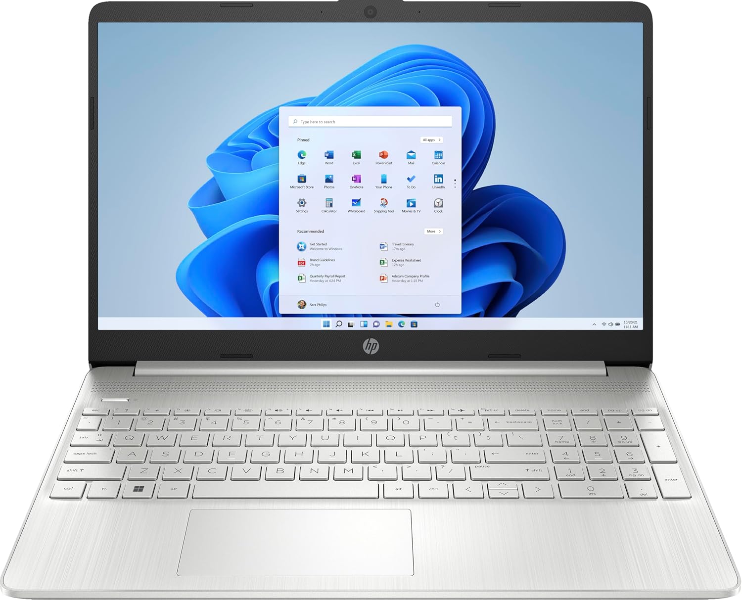 HP Laptop 15s-fq5021na 15.6” FHD – i5-1235U (10 Cores, 4.4GHz), 512GB PCIe Gen 4.0x4 NVMe, 16GB DDR4, SD Card Reader, Iris Xe Graphics, WIFI 5 & BT 4.2, UK Keys, HD Webcam,...