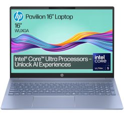 HP Pavilion 16" Laptop | Intel Core Ultra 5-125U Processor | 16 GB RAM | 512 GB SSD | Intel Arc Graphics | WUXGA IPS Display | Up to 11hrs battery | Win 11 | Dual Speakers | Sky...