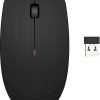 HP Wireless Mouse X200, 2.4 GHz With USB Receiver, 18-Month Battery Life, Ambidextrous, Windows PC, Notebook, Laptop And Mac Compatible, Black