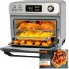 HYSapientia® 24L Air Fryer Oven With Rotisserie Large XXL Digital Knob 1800W 10 in 1 airfryer Countertop Convection Mini Toaster Oven electric and grill, Stainless steel inner,...