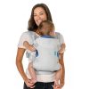 Infantino Flip Breathable 4-in-1 Light & Airy Carrier -Face-in and Face-Out Front and Back Carry for Newborns and Older Babies 3.6-14.5 kg, Light Grey