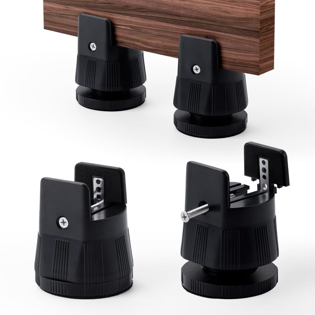 INOVASHON Furniture Risers with Screw Clamp, Desk Riser Blocks with ...