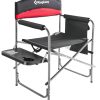 KingCamp Folding Directors Chairs for Adults, Oversized Camping Chair with Side Table/Cup Holder/Padded Armrest, Heavy Duty Camping Chairs for Fishing Picnic Garden, Up to 400...
