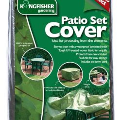Kingfisher Medium Garden Patio Furniture Set Chair Table Cover 4 Seater Green