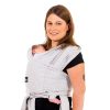 Koala Babycare Baby Sling Easy to Wear - Certified Ergonomic Support - Multi-Purpose Stretchy Baby Carrier Suitable up to 9 kg - Baby Wrap Carrier for Newborn - Light Grey -...