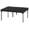 Kovshuiwe 150x90x15cm Black Garden Table Cover, Patio Table Top Cover Set,Garden Furniture Cover Fitted Outdoor and Indoor Use, Waterproof Table Cover, 420D Oxford Fabric