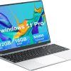 KUMNOSAL Laptop Computer,16GB DDR4 RAM and 512GB SSD,Laptop 15.6 Inch with Quad-Core Celeron N5095, Windows 11 Pro PC Notebook,180° Open Angle, 5G WiFi,BT, USB3.0