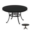 LAMUNI Round Table Top Cover 112cm Circular Garden Table Covers Waterproof Garden Furniture Cover Outdoor Table Cover Fitted Round Table Cloth for Bistro Table, Patio Table and...
