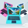 Laptop Computer Mini 10 Inch Quad Core Powered by Android 12 Netbook 64GB Small Computer with WiFi Webcam Bluetooth,Charger Mouse Included,Suitable for Children and Students, 4...