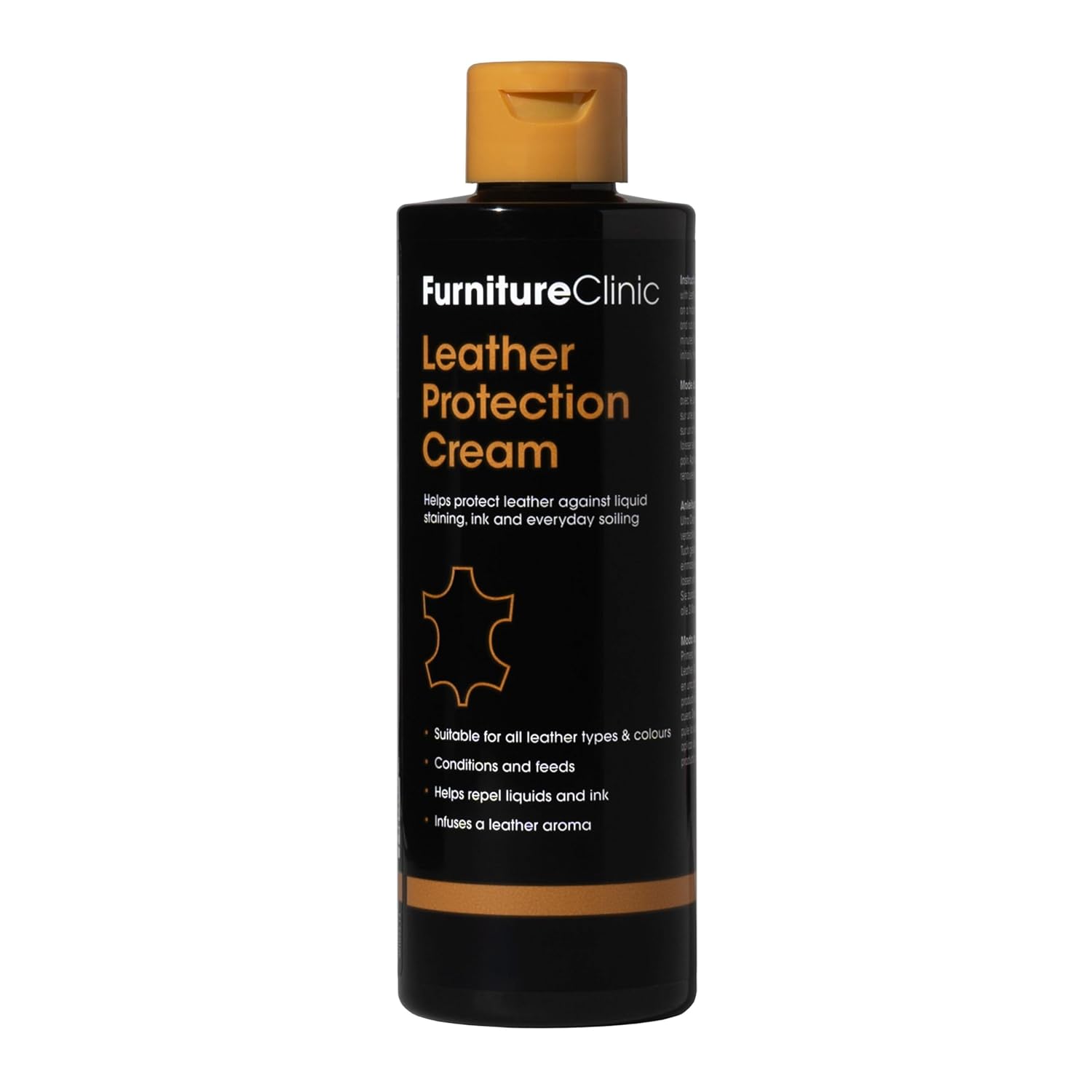 Leather Conditioner and Protection Cream - 250ml - Leather Sofas, Furniture, Car Seats, Shoes, Boots, Bags, Purses | Suitable for Dark or Light Leather