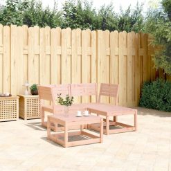 Lechnical 3216988 Garden Sofa Set, 3-Piece Solid Wood Douglas Conversation Set, Patio Furniture Set, Garden Sofa Set-3216988