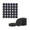 Lioqok 15mm Self-Adhesive Felt Pads for Furniture Feet, 5mm Thick, Black Felt Pads for Hardwood Floors, Scratch-Resistant and Noise-Reducing