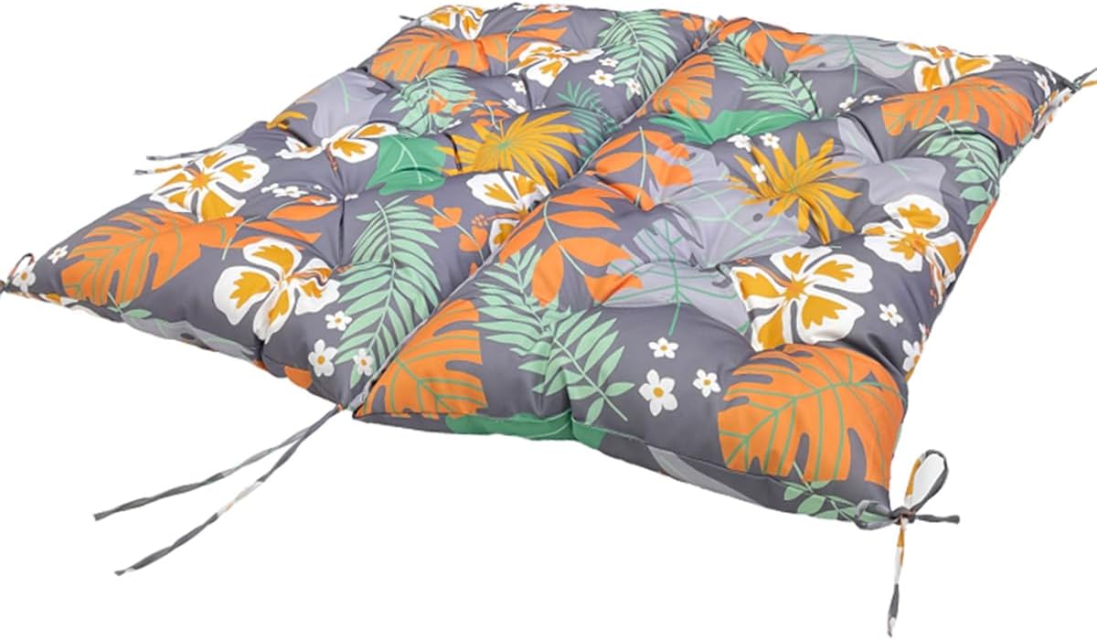 LiveGo Garden Bench Cushion 2/3/4 Seater Soft Outdoor Waterproof Patio Lounger Bench Swing Hammock Pad with Backrest (150 * 100 * 10CM,Flower Pattern)