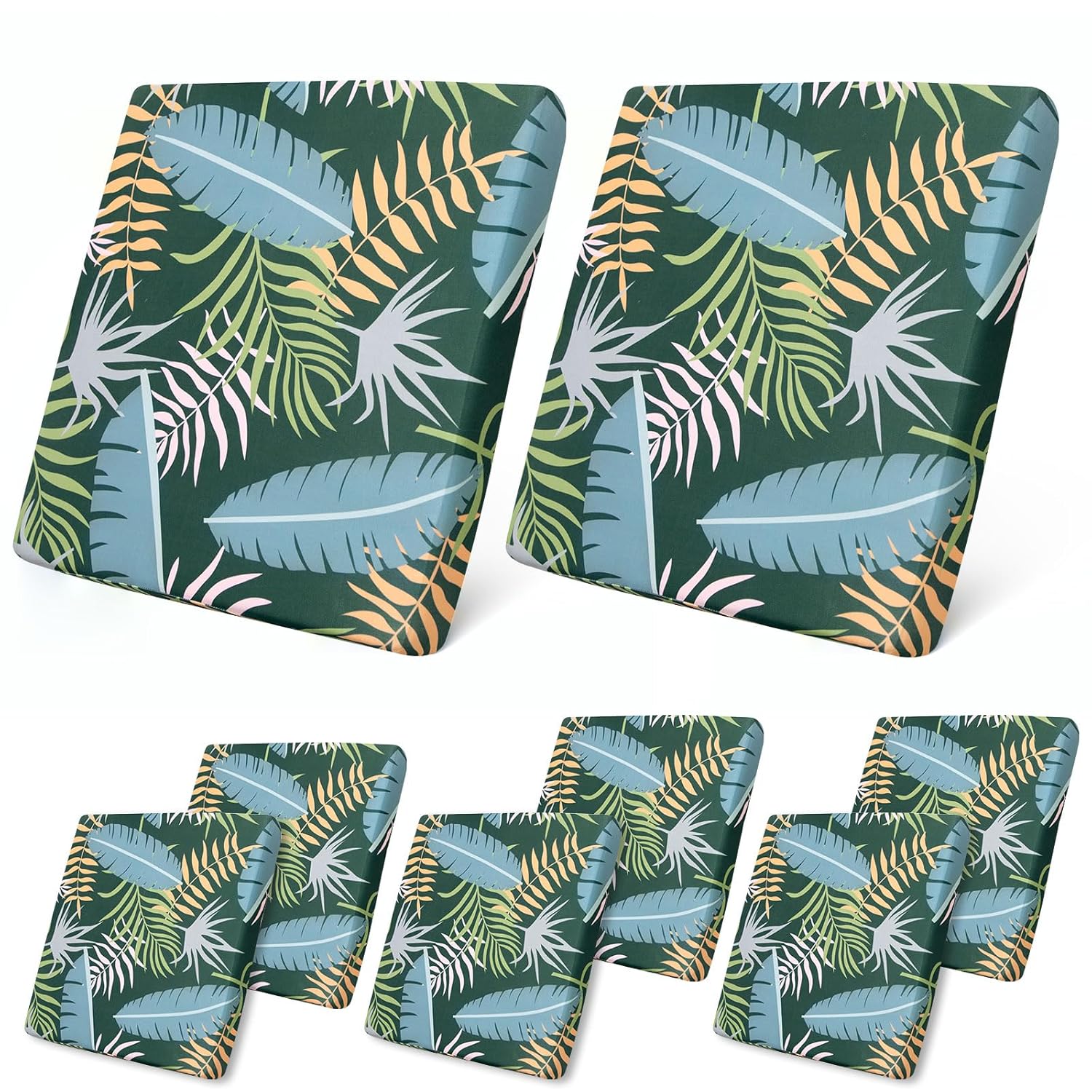 LiveGo Outdoor Patio Cushion Covers, Replacement Slipcovers for Outdoor Couch & Sofa Cushions, Washable Patio Furniture Covers, Soft & Durable Seat Protectors