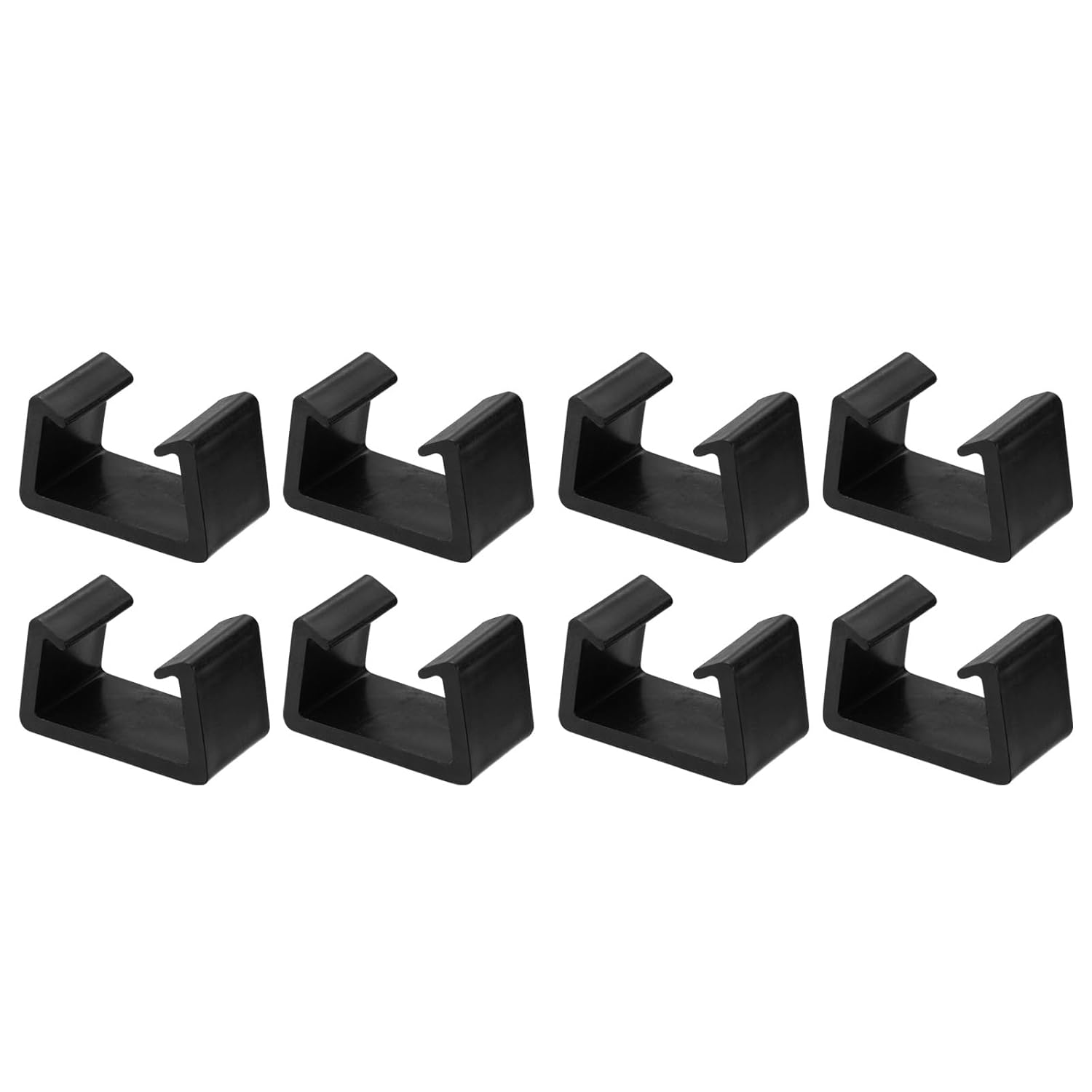 M METERXITY 8 Pack Patio Furniture Clips - Sofa Rattan Furniture Clamps Fixed Chair, Apply to Patio/Garden/Indoor (59mm, Black)