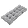 Maphissus Outdoor Bench Cushion with Ties,Weather Resistant Thick Tufted Garden Seat Pad,104x45x11cm